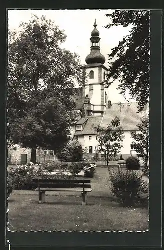 AK Salmünster, Blick zur Kirche