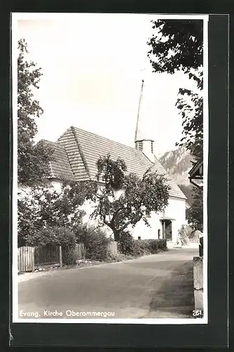 AK Oberammergau, Evangelische Kirche