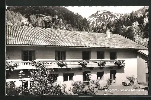 AK Staudach /Obb., Bergcafè-Pension Mühlwinkl