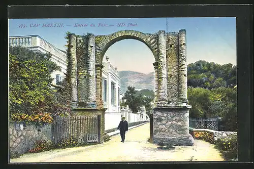 AK Cap Martin, Entrèe du Parc