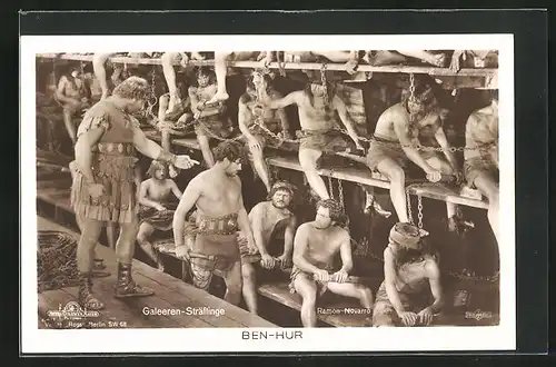 AK Ramon Novarro in dem Film Ben Hur - Galeeren-Sträflinge