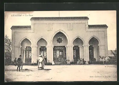 AK Kenitra, La Gare - Blick zum Bahnhof