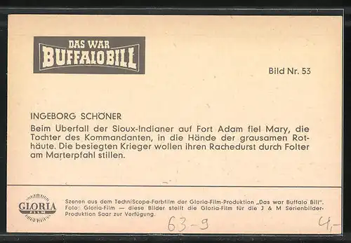 AK Filmszene aus dem Film Das war Buffalo Bill-Bild Nr. 53