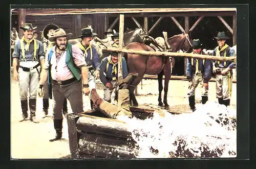 AK Filmszene aus dem Film Das war Buffalo Bill-Bild Nr. 25