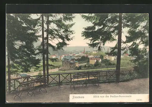 AK Ilmenau, Blick von der Preller-Promenade