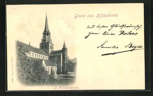 AK Hildesheim, an der St. Michaeliskirche