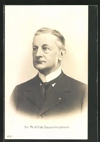 AK Mr. A.F. de Savornin Lohman, Portrait des Politikers