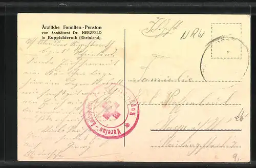 AK Ruppichteroth / Rheinland, Ärztliche Familien-Pension von Sanitätsrat Dr. Herzfeld