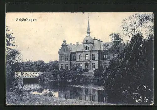 AK Schönhagen, Schloss, Wasserseite