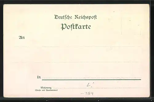 Lithographie Berlin-Tiergarten, Denkmal der Königin Louise