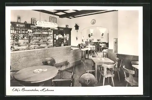 AK Berlin-Halensee, Gasthaus Elly`s Bauernstuben, Innenansicht