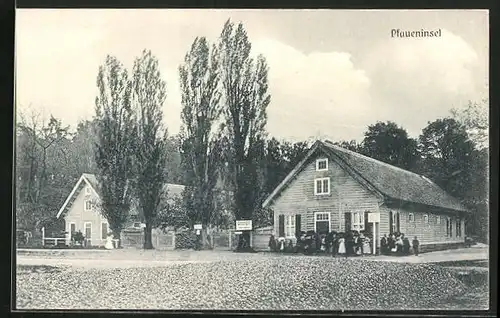 AK Berlin-Wannsee, Gasthaus zur Pfaueninsel