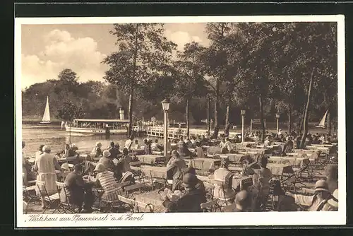 AK Berlin-Wannsee, Gasthaus zur Pfaueninsel