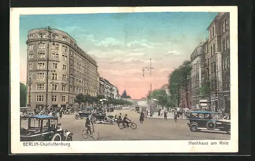 AK Berlin-Charlottenburg, Hochhaus mit Deutscher Petroleum AG am Knie