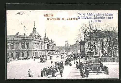AK Berlin, Opernplatz mit Zeughaus