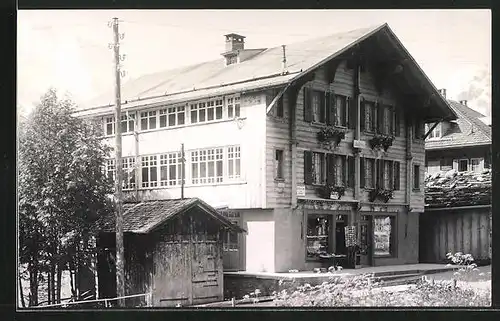 Foto-AK Mürren, Hotel Chalet Erika