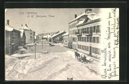 AK Les Verrières, Le Gd Bourgeau, l`hiver