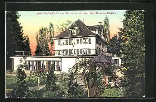 AK Rüschlikon, Alkoholfreies Kurhaus und Restaurant Niedelbad am Zürichsee