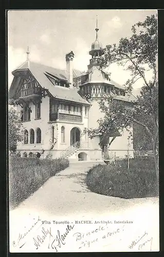 AK Interlaken, Villa Tourelle, Architekt Hauser