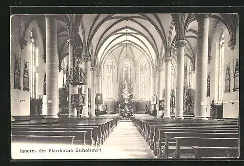 AK Escholzmatt, Inneres der Pfarrkirche