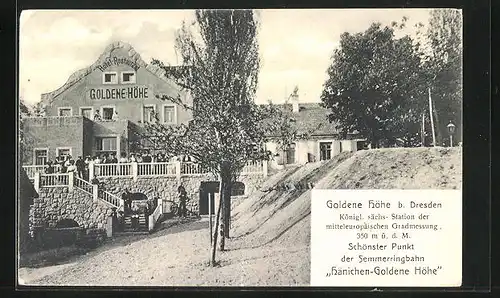 AK Bannewitz, Hotel-Restaurant Goldene Höhe