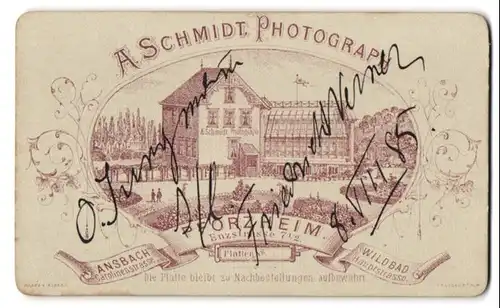 Fotografie A. Schmidt, Pforzheim, Enzstr. 7 1 /2, Ansicht Pforzheim, Gebäudes des Ateliers