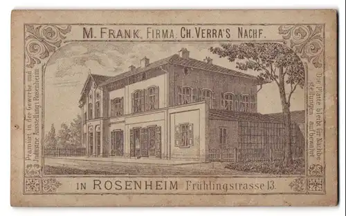 Fotografie M. Frank, Rosenheim, Frühlingstr. 13, Ansicht Rosenheim, Haus des Ateliers