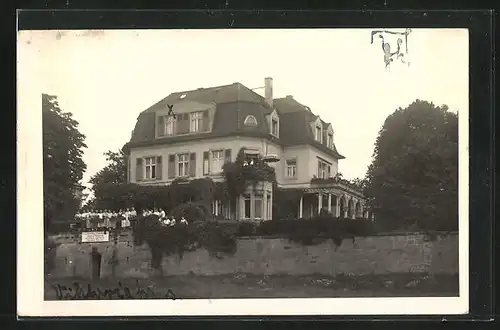 Foto-AK Dresden-Hosterwitz, Viktoriahaus Hosterwitz, Strasse Maile-Bahn 6