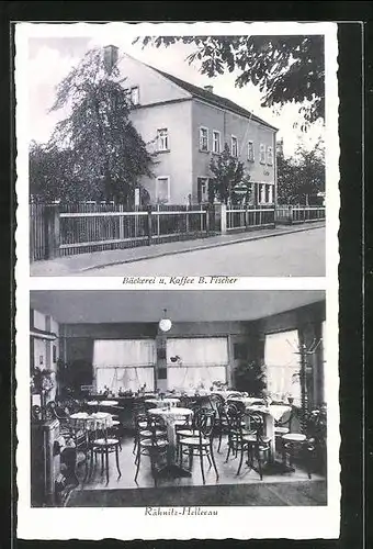 AK Dresden-Rähnitz, Cafe und Bäckerei Bruno Fischer