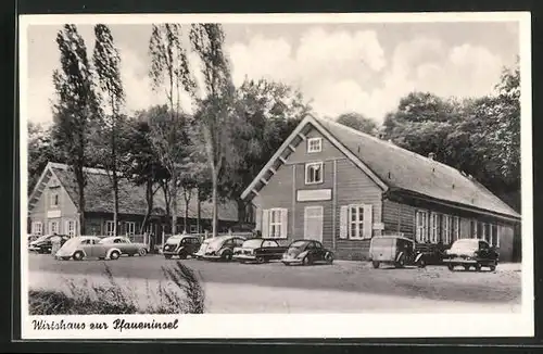 AK Berlin-Wannsee, Gasthaus Wirtshaus zur Pfaueninsel