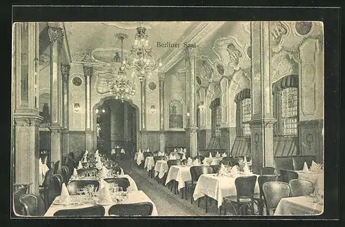 AK Berlin, Gasthaus Weinstuben Kempinski, Innenansicht