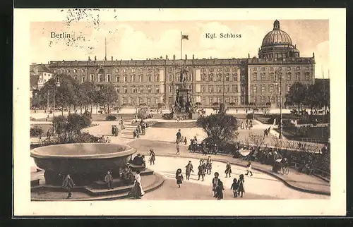 AK Berlin, Blick zu kgl. Schloss