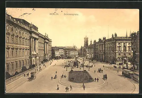 AK Berlin, Neptunbrunnen auf dem Schlossplatz