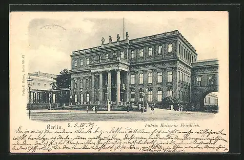 AK Berlin, Am Palais Kaiserin Friedrich