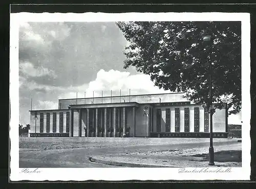 AK Berlin-Charlottenburg, Blick auf die Deutschlandhalle