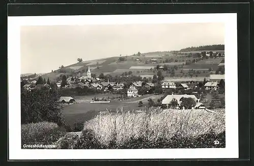 AK Grosshöchstetten, Panorama mit Kirche