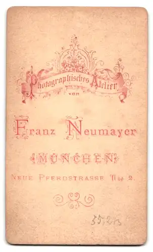 Fotografie Franz Neumayer, München, Neue Pferdstr. 2, Portrait Pfarrer im Talar mit Collar