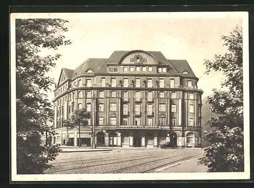 AK Dresden, Palast Hotel Weber am Zwinger
