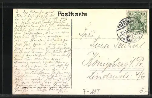 AK Frankfurt a. M., Schillerplatz mit Hotel Milani und Strassenbahn