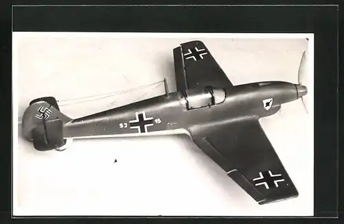 Foto-AK Modellbau-Flugzeug mit 