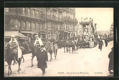 AK Paris, Cavalcade de la Mi-Carème, Fasching