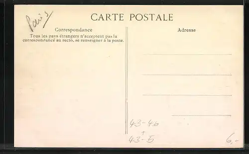 AK Paris, Mi-Carème 1909, Char de l`Entente Cordiale, Fasching