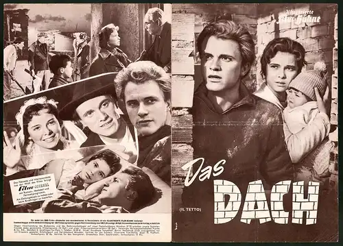 Filmprogramm IFB Nr. 3857, Das Dach, Gabriella Pallota, Giorgio Listuzzi, Regie: Vittorio de Sica