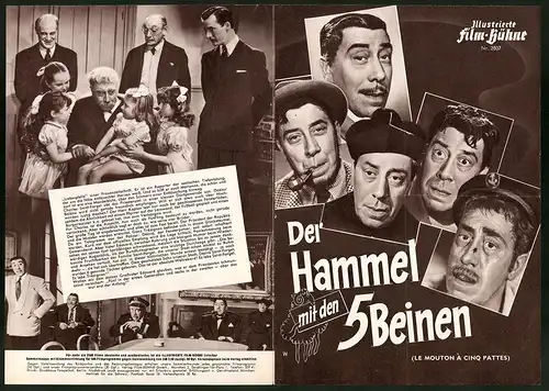 Filmprogramm IFB Nr. 2807, Der Hammel mit den 5 Beinen, Fernandel, Francoise Arnoul, Regie: Henri Verneuil