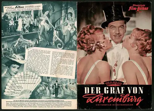 Filmprogramm IFB Nr. 4084, Der Graf von Luxemburg, Gerhard Riedmann, Renate Holm, Regie: Werner Jacobs