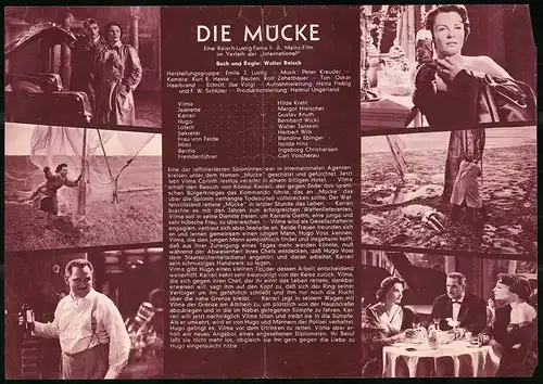 Filmprogramm Programm von Heute Nr. 333, Die Mücke, Hilde Krahl, Margot Hielscher, Regie: Walter Reisch