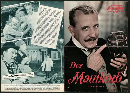 Filmprogramm IFB Nr. 4460, Der Maulkorb, O. E. Hasse, Hertha Feiler, Hansjörg Felmy, Regie: Wolfgang Staudte