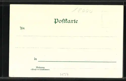 Lithographie Dresden, Altstadt, Helbigs Concert-Gasthaus a. d. Elbe bei Mondschein
