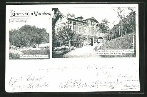 AK Dresden-Wachwitz, Hôtel und Restaurant a. d. Wachberg