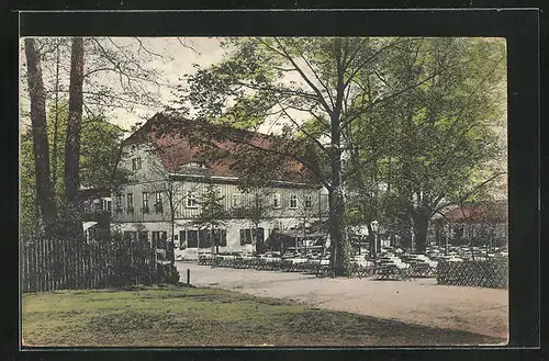 AK Dresden-Neustadt, Restaurant Fischhaus im König Albert-Park